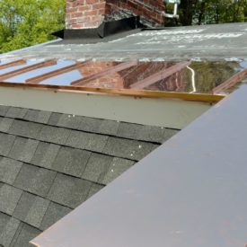 Shingle Roofing With Copper